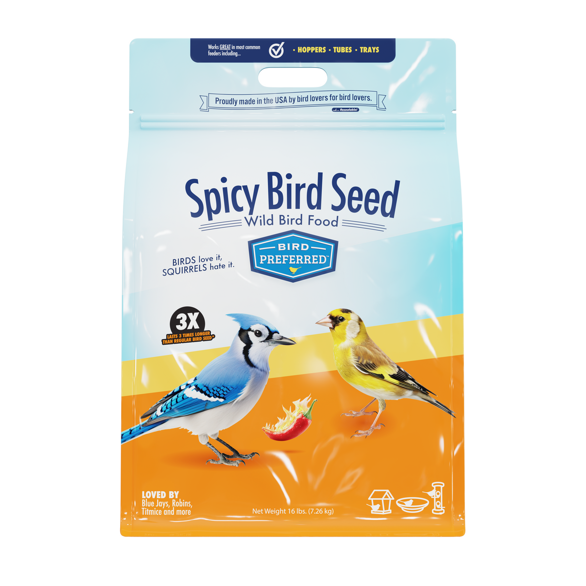 Bird Preferred™ Spicy Bird Seed Blend